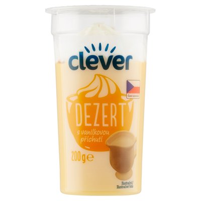 Obrázek ŠETŘÍME JÍDLEM: clever Pudingový dezert se šlehačkou a s vanilkovou příchutí 200g