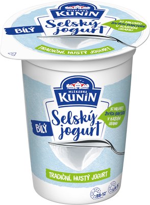 Obrázek ŠETŘÍME JÍDLEM: Kunín Selský jogurt bílý 400g