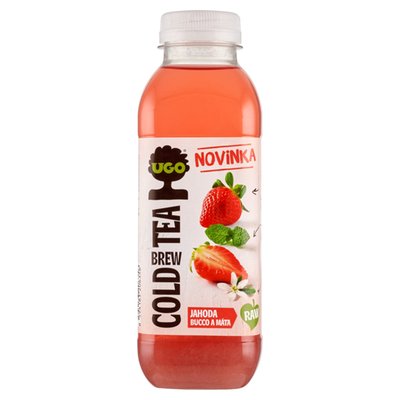 Obrázek Ugo Cold Brew Tea jahoda, bucco a máta 500ml