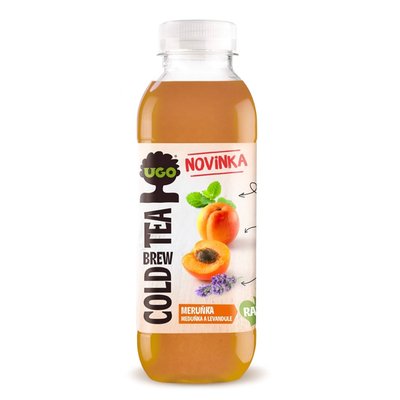Obrázek UGO RAW Cold Brew Tea Meruňka, meduňka a levandule 500ml