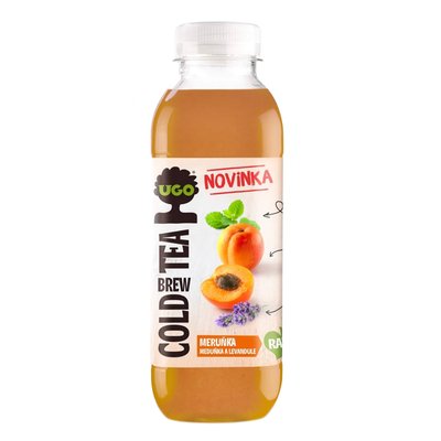 Obrázek UGO RAW Cold Brew Tea Meruňka, meduňka a levandule 500ml