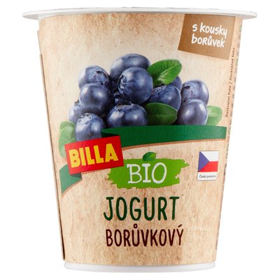 Obrázek ŠETŘÍME JÍDLEM: BILLA BIO Jogurt borůvkový 150g
