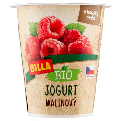 Obrázek ŠETŘÍME JÍDLEM: BILLA BIO Jogurt malinový 150g