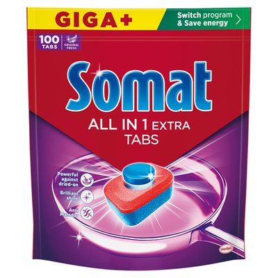 Obrázek Somat All in 1 Extra tablety do automatické myčky na nádobí 100 ks 1660g