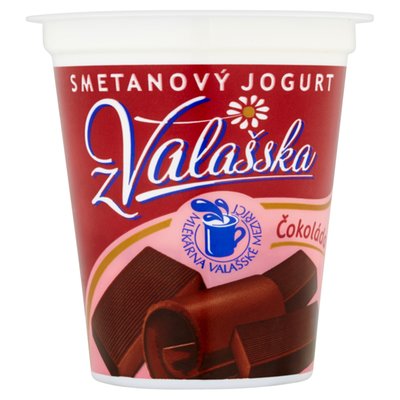 Obrázek ŠETŘÍME JÍDLEM: Mlékárna Valašské Meziříčí Smetanový jogurt z Valašska čokoláda 150g
