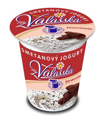 Obrázek Mlékárna Valašské Meziříčí Smetanový jogurt stracciatella 150g