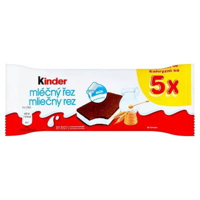 Obrázek ŠETŘÍME JÍDLEM: Kinder Mléčný řez 5 x 28g
