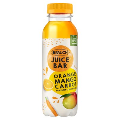 Obrázek ŠETŘÍME JÍDLEM: Rauch Juice Bar 100% pomerančovo-mangovo-mrkvová šťáva 330ml