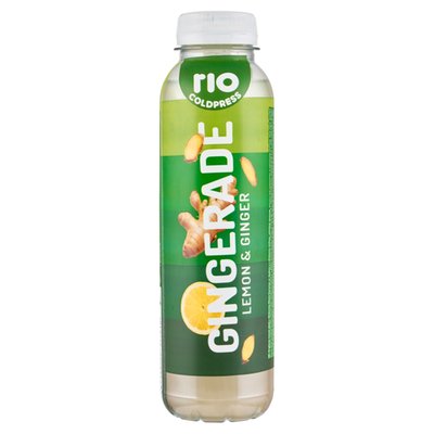 Obrázek Rio Cold Press Nesycený ovocný nápoj s citronovou šťávou a dužninou ochucený zázvorem 400ml