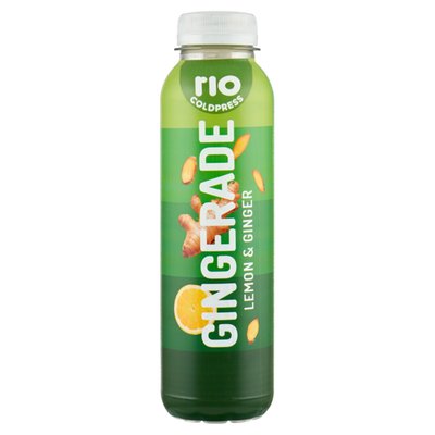 Obrázek Rio Cold Press Nesycený ovocný nápoj s citronovou šťávou a dužinou ochucený zázvorem 400ml