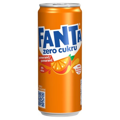 Obrázek Fanta Zero cukru pomeranč 330ml