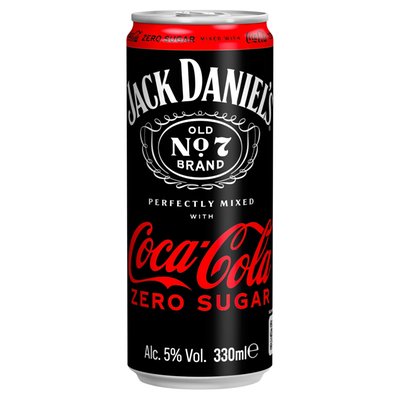 Obrázek JACK&COCA COLA ZERO 0.33L