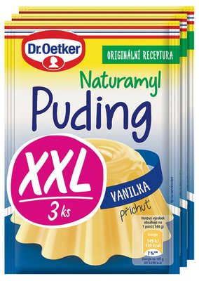 Obrázek Dr. Oetker Puding příchuť Vanilka 3ks XXL 111g