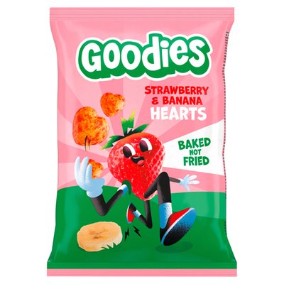Obrázek Goodies křupky srdíčka banán a jahoda 30g