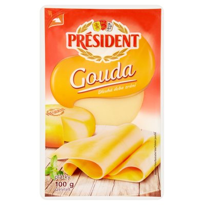 Obrázek ŠETŘÍME JÍDLEM: Président Gouda plátky 100g
