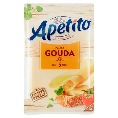 Obrázek ŠETŘÍME JÍDLEM: Apetito Gouda plátky 90g