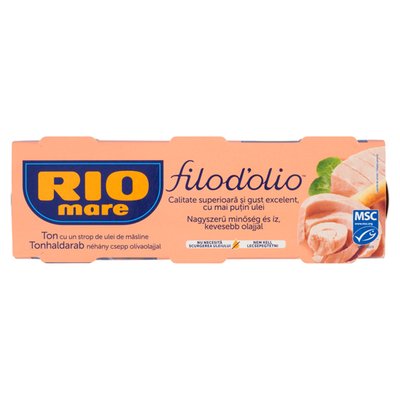 Obrázek Rio Mare Filod'olio tuňák pokapaný olivovým olejem 3 x 65g