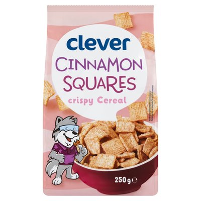 Obrázek clever Obilné čtverečky se skořicí 250g