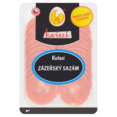 Obrázek ŠETŘÍME JÍDLEM: Kuřecí lázeňský salám krájený OA 100 g