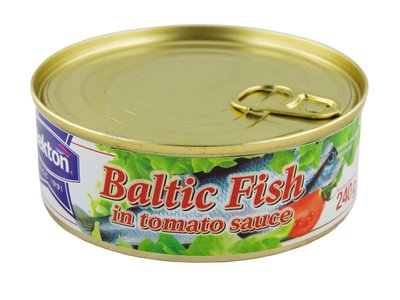Obrázek Baltické rybičky v rajčatové omáčce NEKTON EO 240g