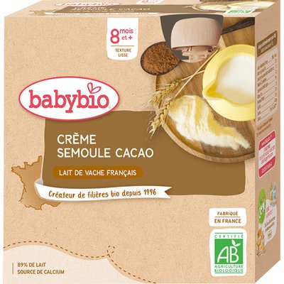 Obrázek BABYBIO krém kakao krupička 4x85g