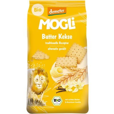 Obrázek MOGLi bio máslové sušenky s vanilkou Bourbon s certifikací Demeter 125 g