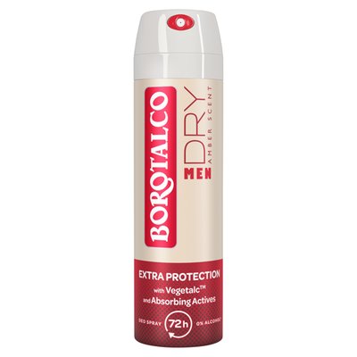 Obrázek Borotalco Men Dry Amber Scent antitranspirant sprej 150ml