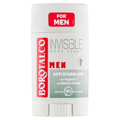 Obrázek Borotalco Men Invisible Musk Scent tuhý antitranspirant 40ml