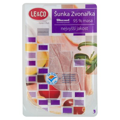 Obrázek ŠETŘÍME JÍDLEM: Le & Co Shaved Šunka Zvonařka nejvyšší jakosti 100g
