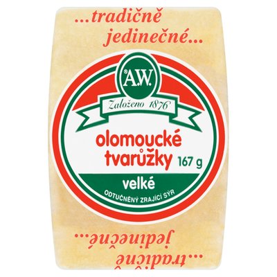 Obrázek ŠETŘÍME JÍDLEM: A.W. Olomoucké tvarůžky velké 167g