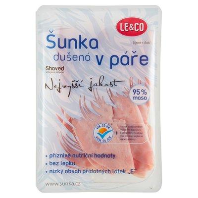 Obrázek ŠETŘÍME JÍDLEM: Le & Co Shaved Šunka dušená v páře nejvyšší jakost 100g