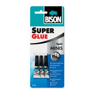 Obrázek Bison Super Glue Minis 3 x 1g