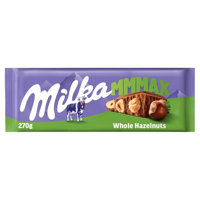 Obrázek Milka čokoláda Mmmax mléčná s celými ořechy 270g