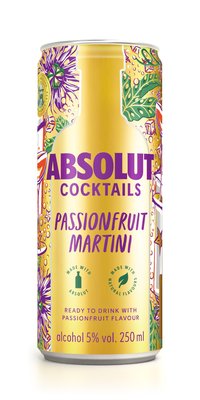 Obrázek Absolut Cocktails  Passionfruit Martini 0,25l