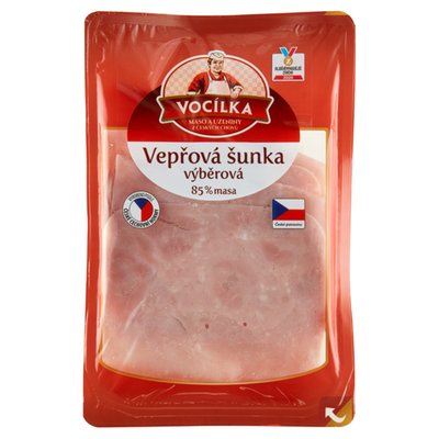 Obrázek ŠETŘÍME JÍDLEM: VOCÍLKA Vepřová šunka výběrová 85% masa 100g