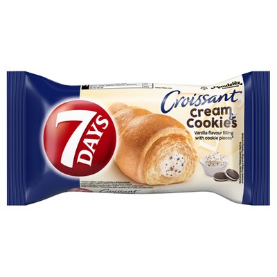 Obrázek 7 Days Croissant Cream & Cookies s vanilkovou příchutí s mlékem a s kousky kakaových sušenek 60g