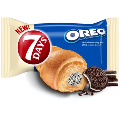 Obrázek 7 Days Croissant Oreo s vanilkovou příchutí a kousky kakaových sušenek 60g