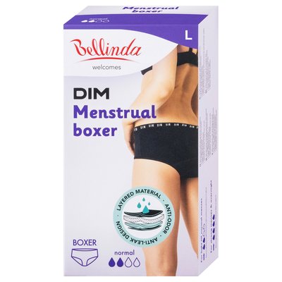 Obrázek Menstruační boxerky Normal černé L