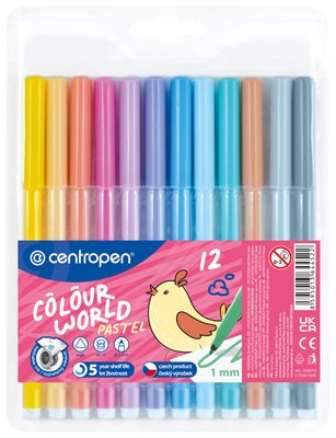 Obrázek Popisovače 7550 Red Pastel 12 Ks
