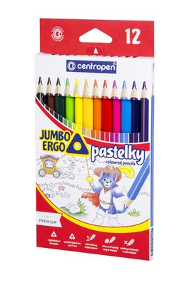 Obrázek Pastelky 9522 Jumbo trojhranné 12ks