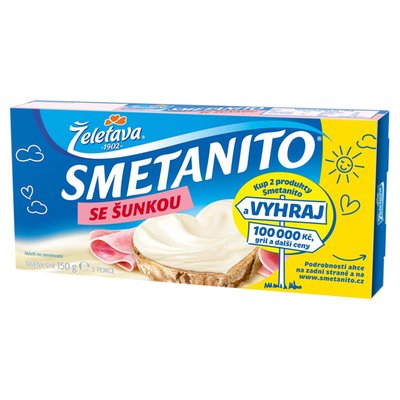 Obrázek ŠETŘÍME JÍDLEM: Smetanito Se šunkou 3 ks 150g