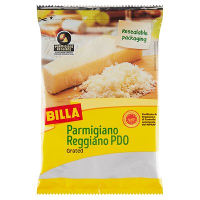 Obrázek ŠETŘÍME JÍDLEM: BILLA Parmigiano Reggiano PDO, strouhaný 100g