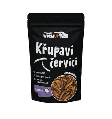 Obrázek Wormup Křupaví červíci česnek 20g