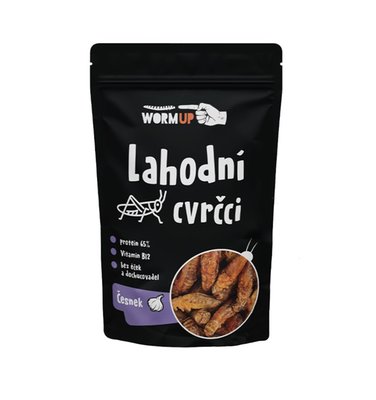 Obrázek WormUP Lahodní cvrčci česnek 20g