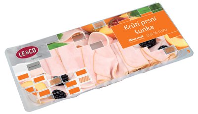 Obrázek ŠETŘÍME JÍDLEM: Le & Co Krůtí prsní šunka shaved 200g