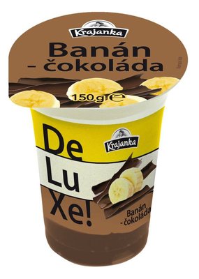Obrázek Krajanka DeLuXe! Jogurt smetanový banán-čokoláda 150g