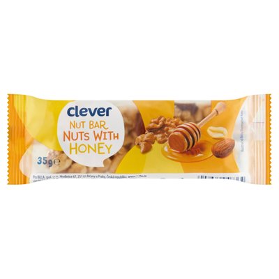 Obrázek clever Arašídová tyčinka s medem a ořechy 35g