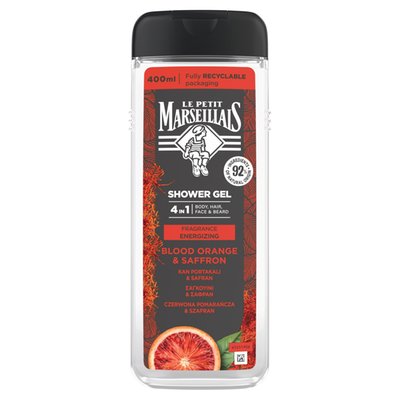 Obrázek Le Petit Marseillais Sprchový gel červený pomeranč & šafrán 400ml
