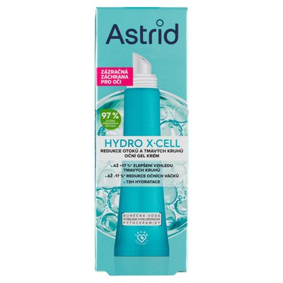 Obrázek Astrid Hydro X-Cell oční gel krém proti otokům a tmavým kruhům 15ml