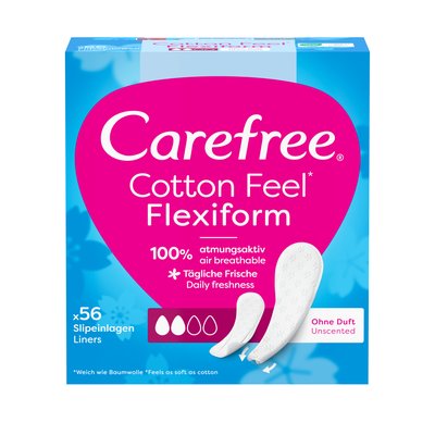 Obrázek Carefree® Cotton Feel Flexiform 56 ks